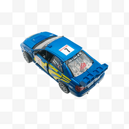 蓝色汽车模型
