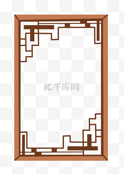 眼睛装饰精致图案图片_古典中国风木制边框装饰