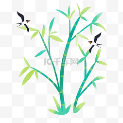 立春发芽植物燕子