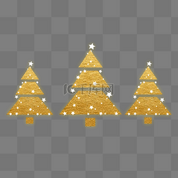 金色圣诞节雪花图片_金色圣诞节圣诞树