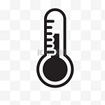 卡通温度计图标
