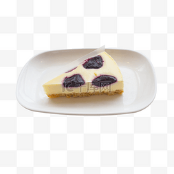 茶里图片_白盘里的奶酪蛋糕