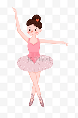 舞蹈卡通人物图片_跳舞的女孩PNG免抠图