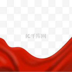 布纹红色海报图片_彩带丝绸布红色