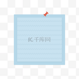 文本边框图片_蓝色便签纸便利贴