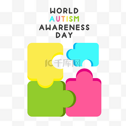 抽象world autism awareness day