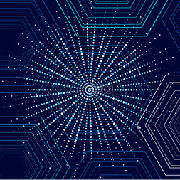 科技散点图片_动感唯美科技感
