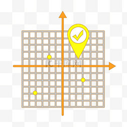 黄色地图图片_网格坐标线路地图