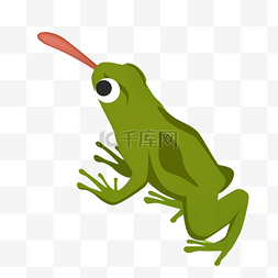 绿色荷塘青蛙
