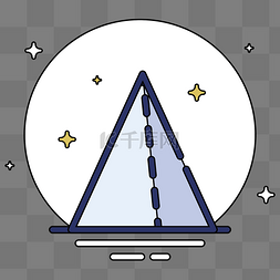 数学几何三角形图标