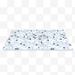 地板瓷砖图片_浴室网格地板瓷砖