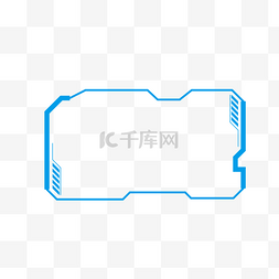 科技感矢量青色边框