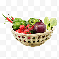 油菜蔬菜图片_编织篮蔬菜食材