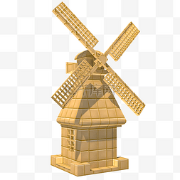 风车模型图片_木质风车玩具