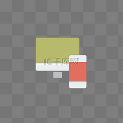 电脑手机图标矢量素材