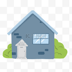  蓝色小房子