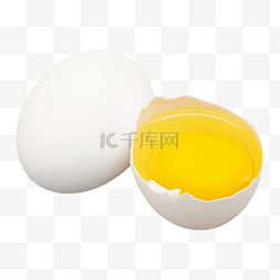 营养鸡蛋土鸡蛋图片_半个土鸡蛋食材