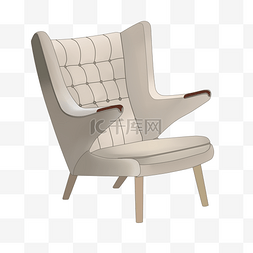 白色真皮图片_家具椅子装饰