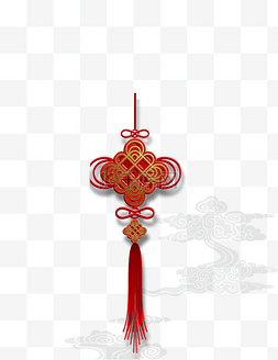 传统元素中国结图片_中国传统红色中国结