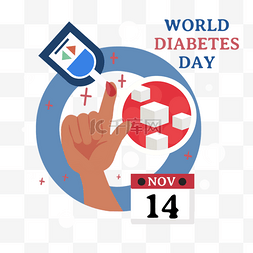 糖尿病仪器检测图例world diabetes day