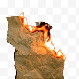 火烧云天图片_燃烧的纸张火焰