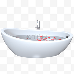 白色陶瓷浴缸