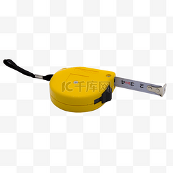 黄色测量工具软尺米尺实拍