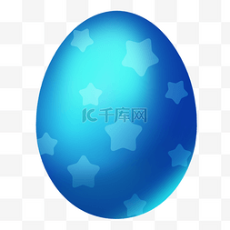 彩蛋绘图图片_蓝色复活节彩蛋素材元素