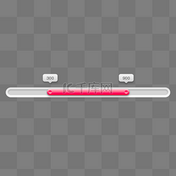 简约进度条图片_红色进度条音量按钮