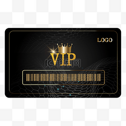 vip卡黑图片_高档黑金VIP会员卡