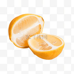 切半柠檬图片_柠檬黄色夏日水果木制盘子