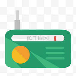 立体收音机图片_绿色立体收音机