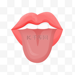 吐舌头的石榴图片_大红嘴唇图舌头