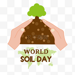 矢量手绘world soil day