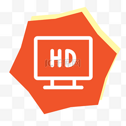 视频播放icon图标高清HD