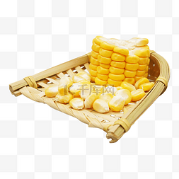 玉米和玉米粒图片_黄色玉米和玉米粒