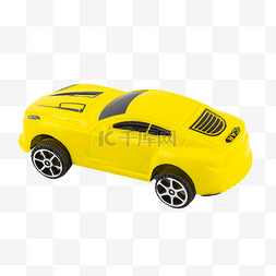 黄色塑料玩具汽车