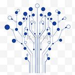 科技树矢量圆形商务