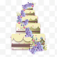 婚礼花朵蛋糕