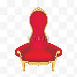 红色王座图片_女神节女王节椅子