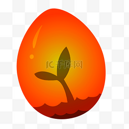 金丹和鸡蛋图片_红色的卡通鸡蛋