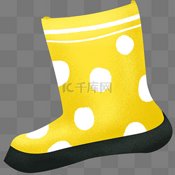 黄色雨鞋图案