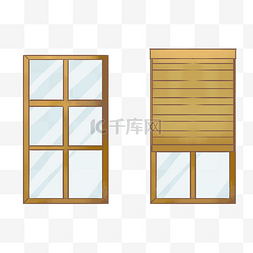 卷帘窗户图片_古风木窗卷帘