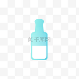 包装瓶模板下载图片_一瓶玻璃瓶牛奶下载