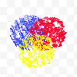 黄红蓝图片_红黄蓝三原色颜料喷溅油漆蜡笔喷
