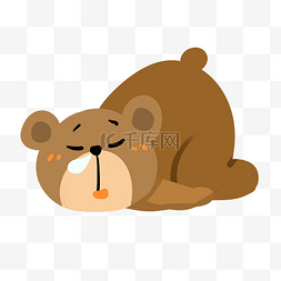 睡着图片_睡觉的动物狗熊