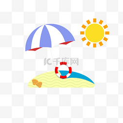 夏日遮阳伞气球图案