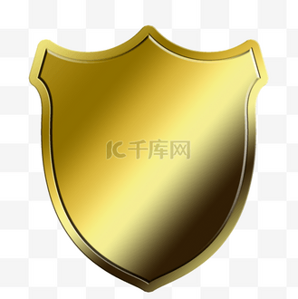 金色盾牌边框