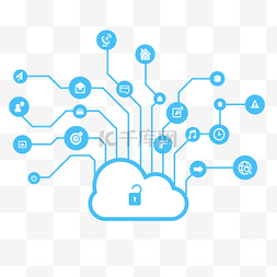 矢量云服务图片_科技云服务