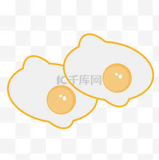 两个卡通鸡蛋